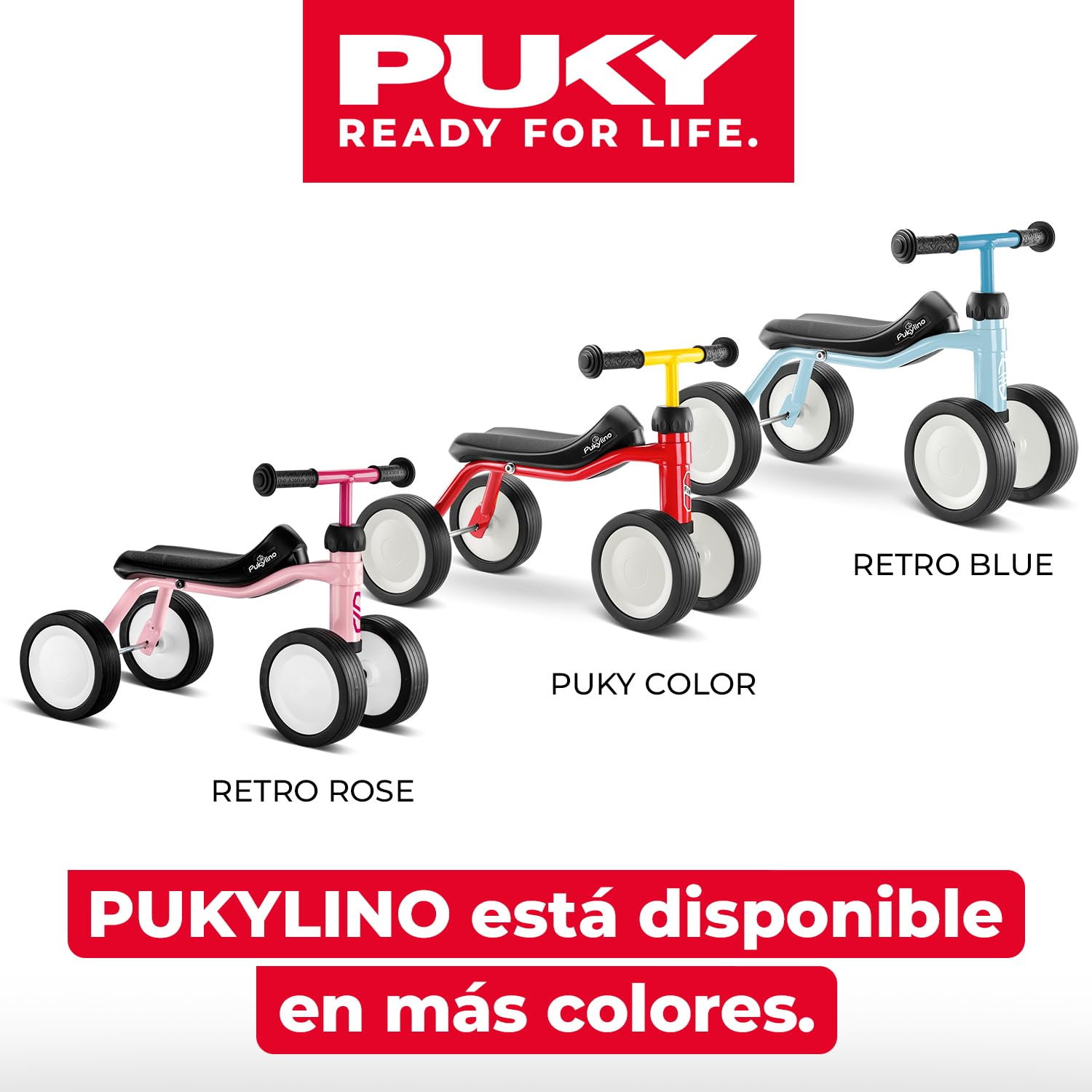 PUKY PUKYLINO Azul | Juguetes niños 1 año | Vehículo Interior bebés | Andador correpasillos | Juguete ergonómico con empuñaduras Seguridad | Recubrimiento Resistente | Ruedas silenciosas Float