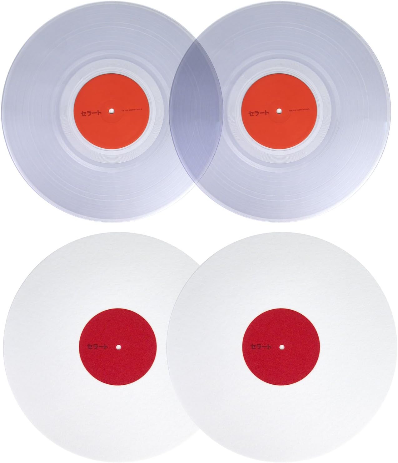 Serato: Japanese Clear Control Vinyl Set (Redbull Thr3style)