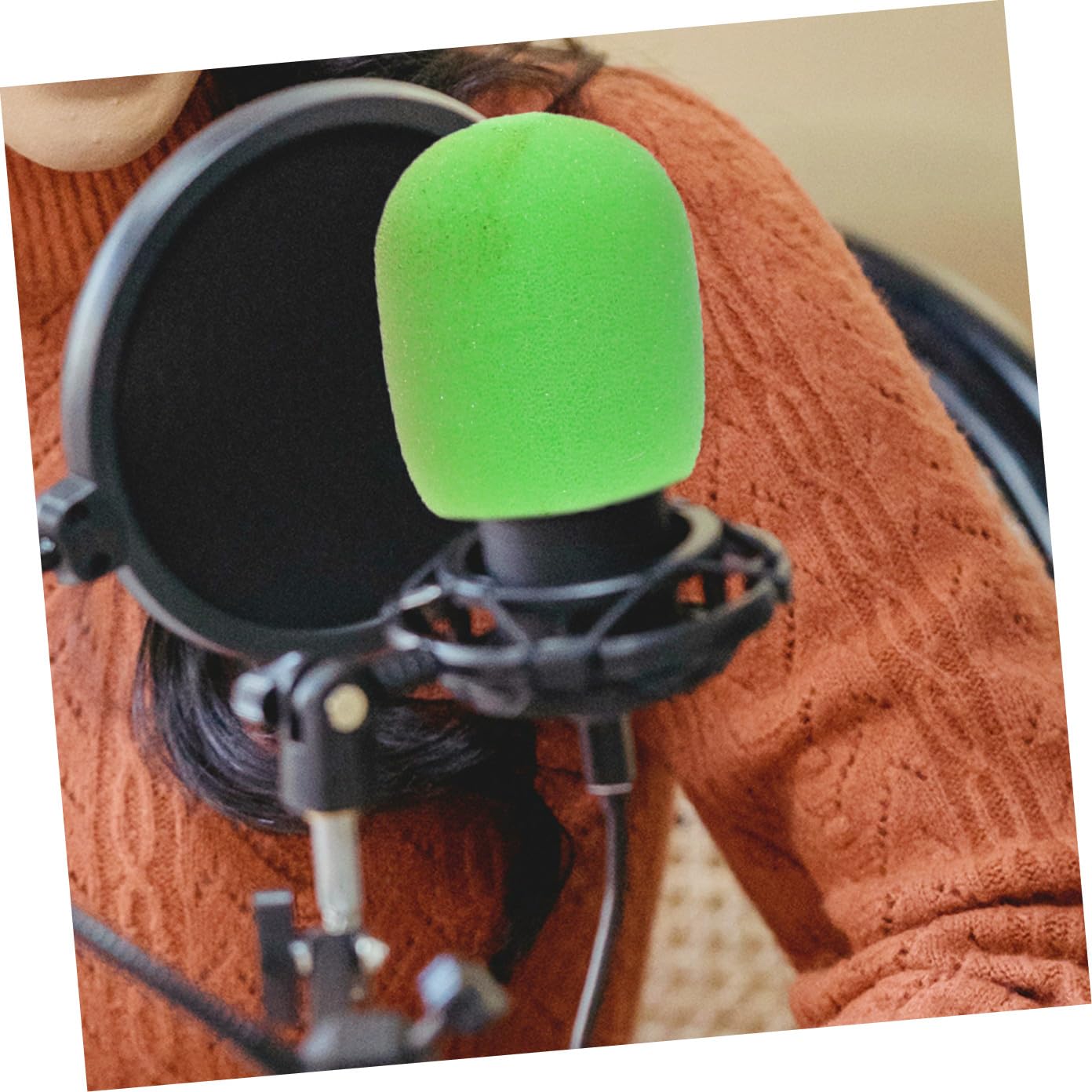 Angoily 40 Piezas funda de micrófono Protección micrófono Cubierta micrófono cubierta de micrófono deportivo universal Accesorios tapa de protección cubierta de esponja Estuche protector