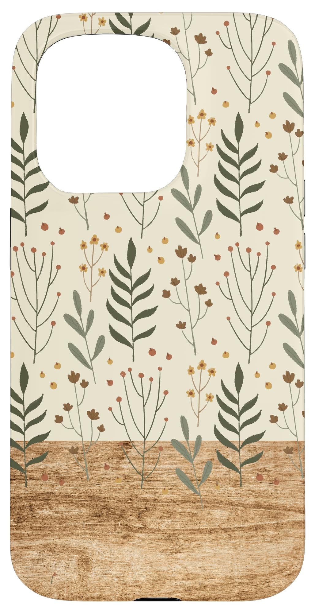 iPhone 15 Pro Boho Botanical Floral Pattern Flower Power Wildflowers Gift Case