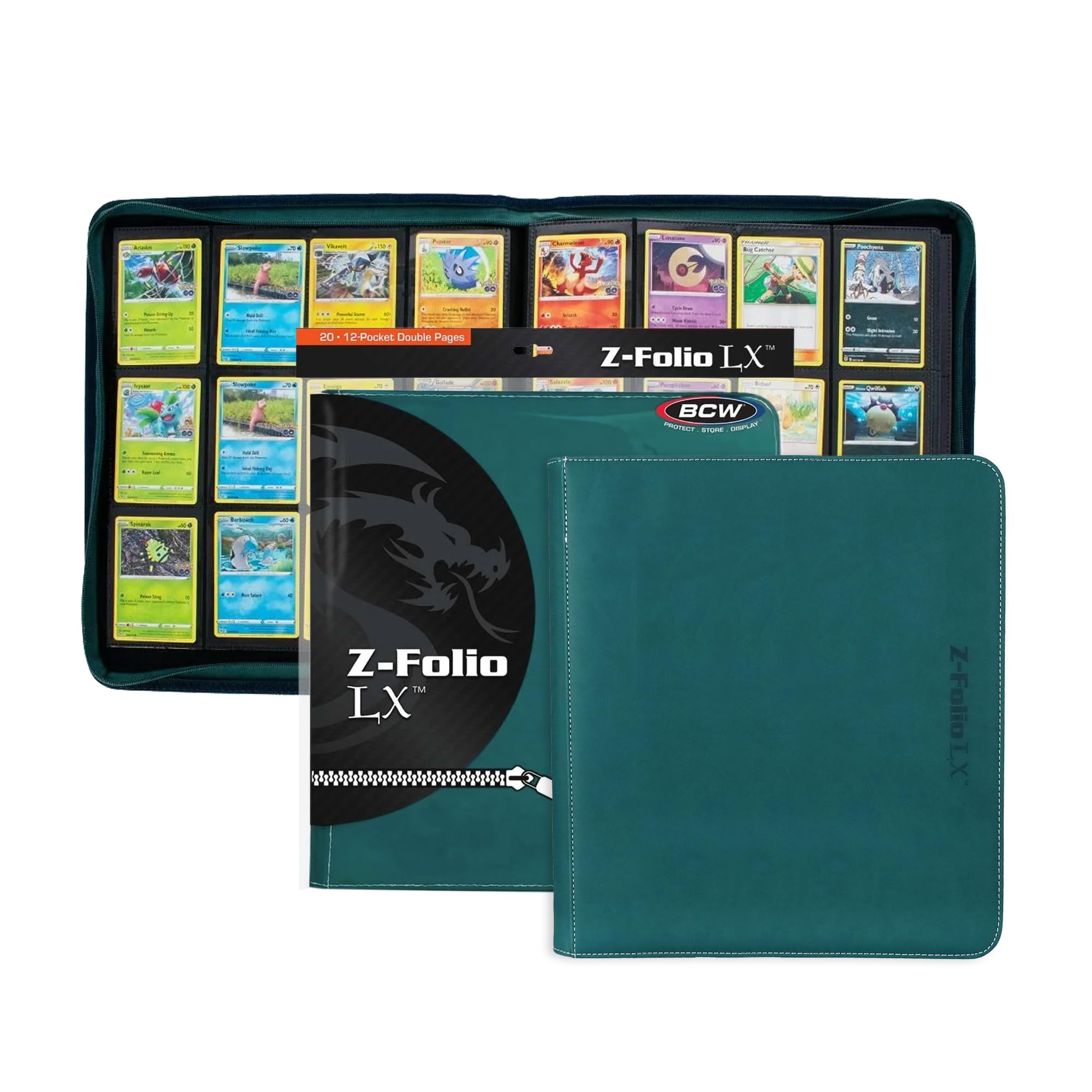 Amazon.com: BCW Z-Folio LX Zipper Portfolio - Premium Teal