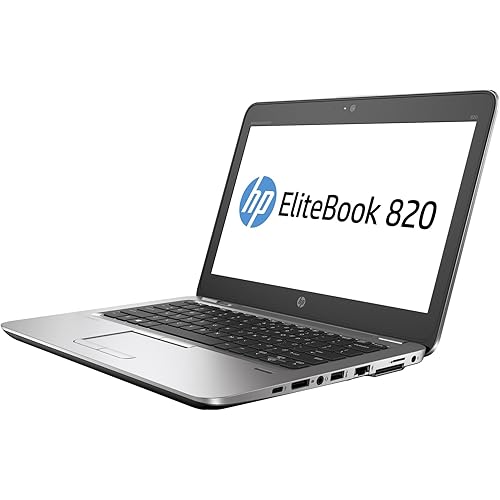 HP Elitebook 820 G3 Business Laptop, 12.5" HD Display, Intel Core i5-6300U 2.4Ghz, 8GB RAM, 256GB SSD, 802.11 AC, Windows 10 Professional (Renewed)