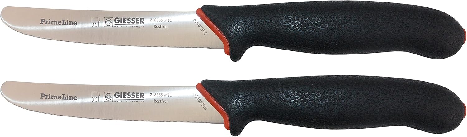 Giesser 2X Messer PrimeLine Chef 11 cm Klingenlänge Universalmesser mit ...