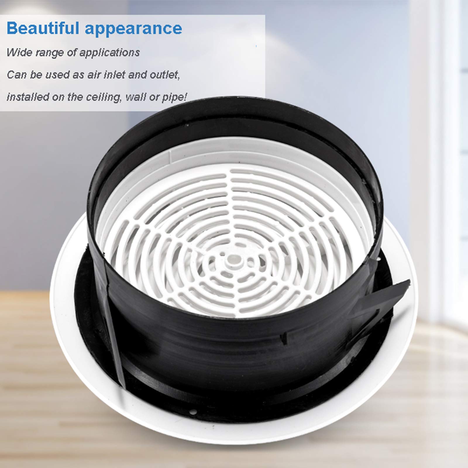 Aqua Splash Ventiel Design BWS Ventilatie Luchtafvoer En Toevoer Rond 12.5cm Large Wit - Megadump Tiel