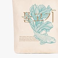 Vista 7 de Eco Right Bolsa de lona estética para mujer, cierre de cremallera, playa, compras, viajes, regalos para mujer