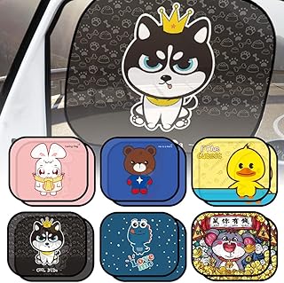 Car Defects 4pcs Front & Rear Side Glass Set Assorted Graphics Easy Installation