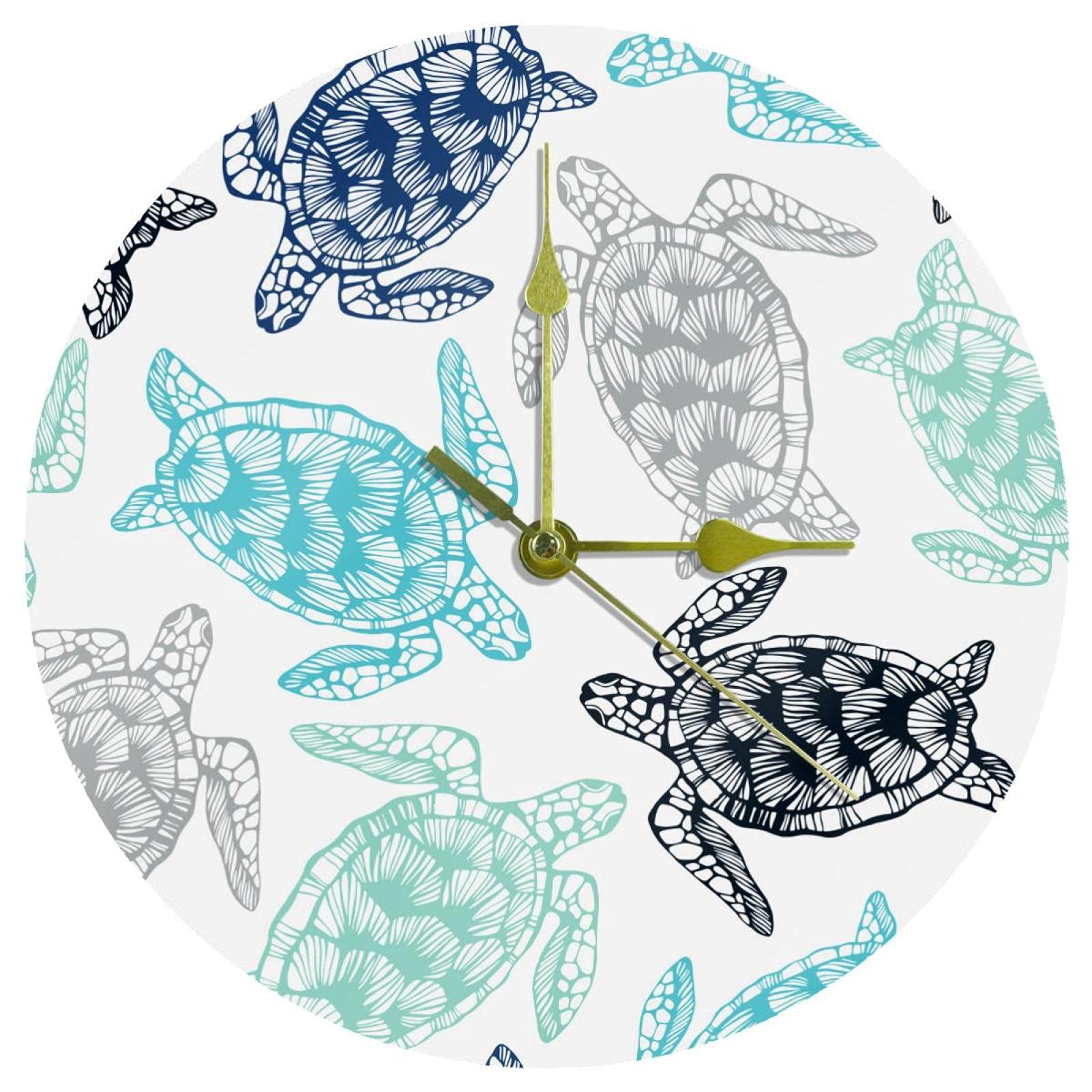 Horloge murale motif tortues de mer comme idée cadeau originale pour une pendaison