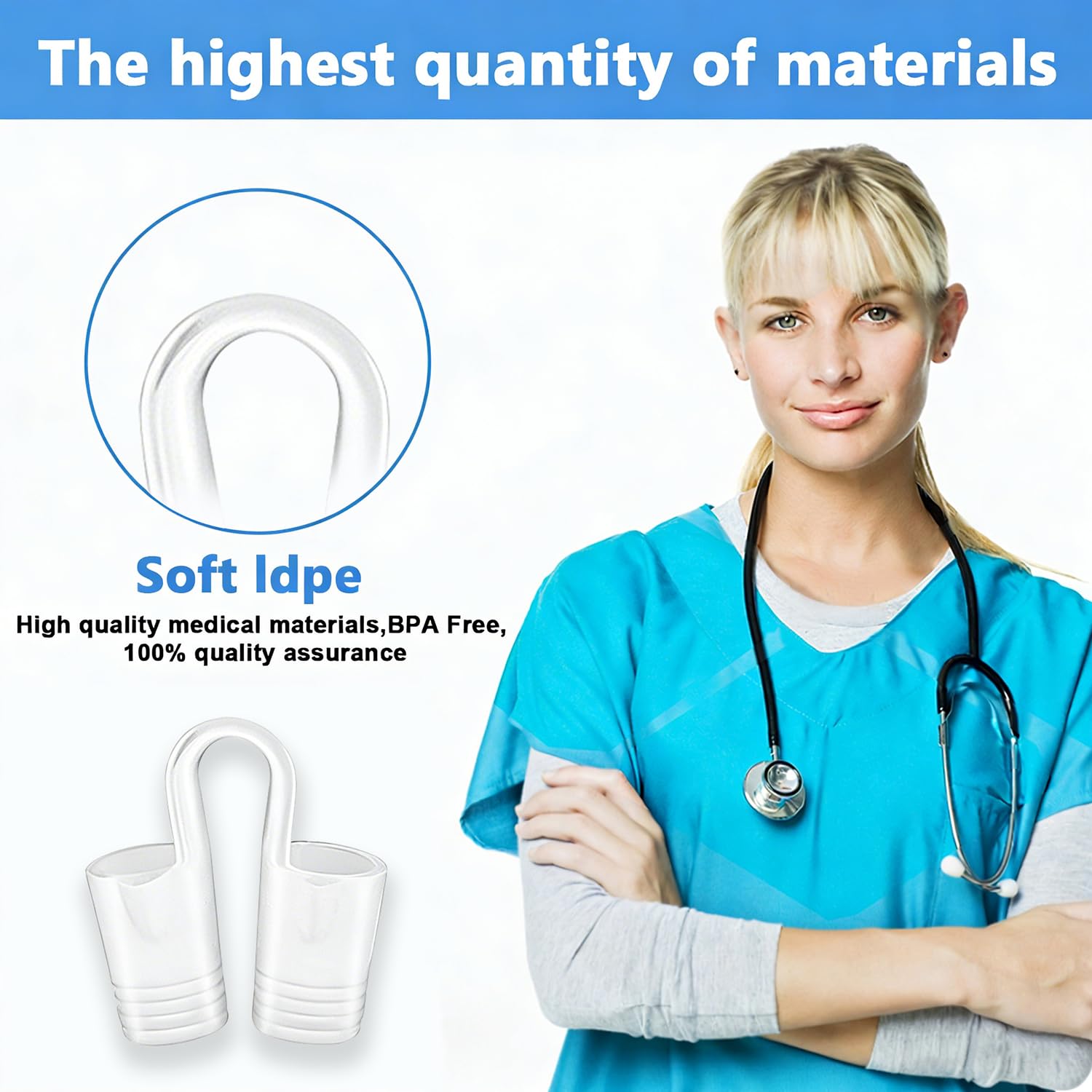 Dilatador Nasal Silicona, 8 Piezas Dispositivos Antironquidos, Antironquidos para Dormir, Dilatador Nasal Dispositivos Antironquidos Cómodo & Reutilizable, Mejorar el Sueño