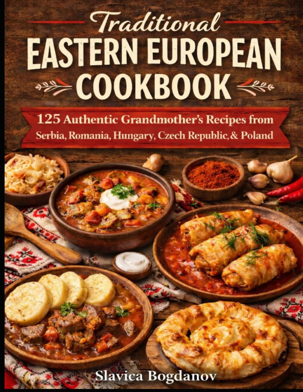 Traditional Eastern European Cookbook: 125 Authentic Grandmother’s Recipes from Serbia, Romania, Hungary, Czech Republic, Bulgaria & Poland (Cookbook Series)