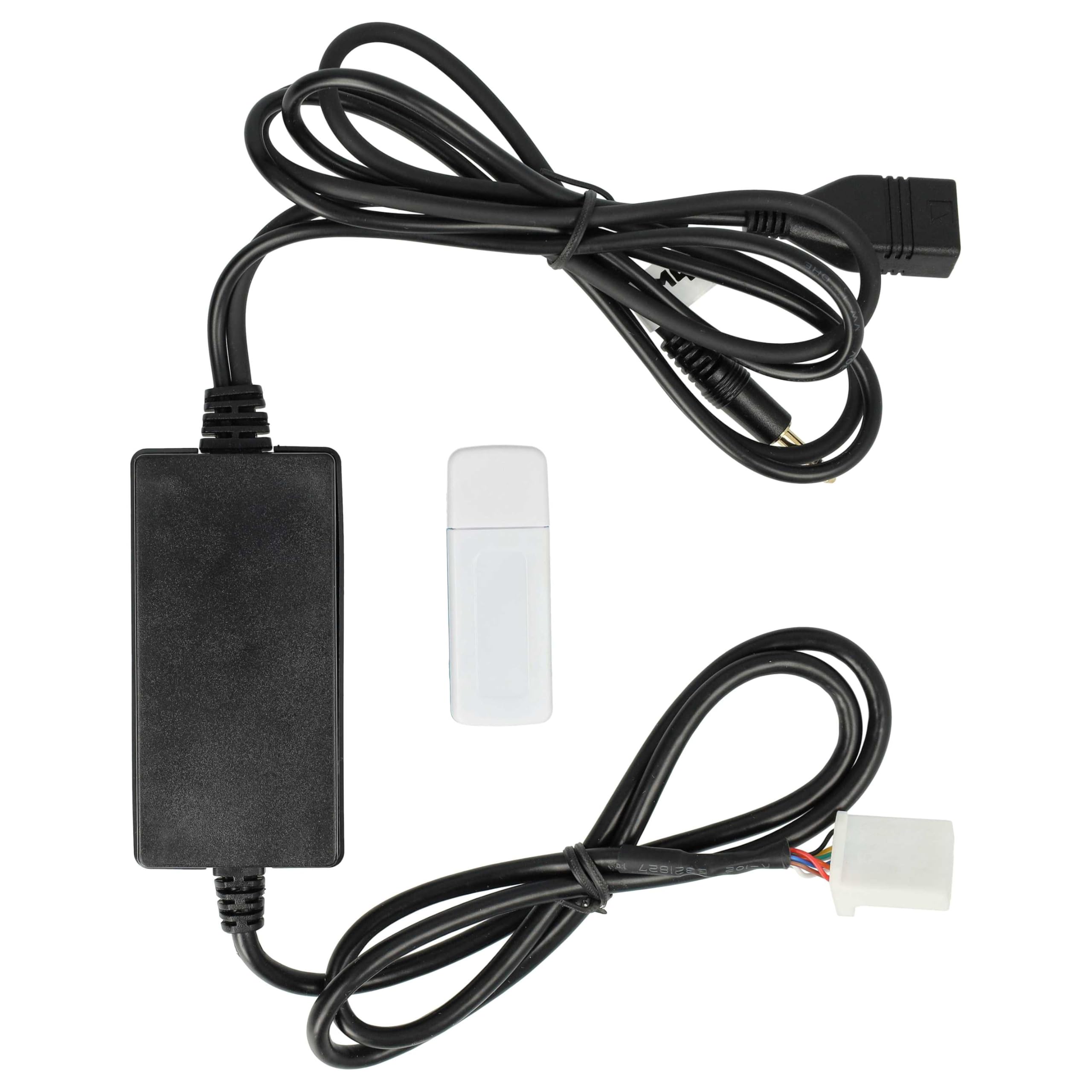 vhbw cavo adattatore audio AUX USB per autoradio (145 cm) compatibile con Toyota Venza 2009-2010, Yaris 2006-2010 - USB