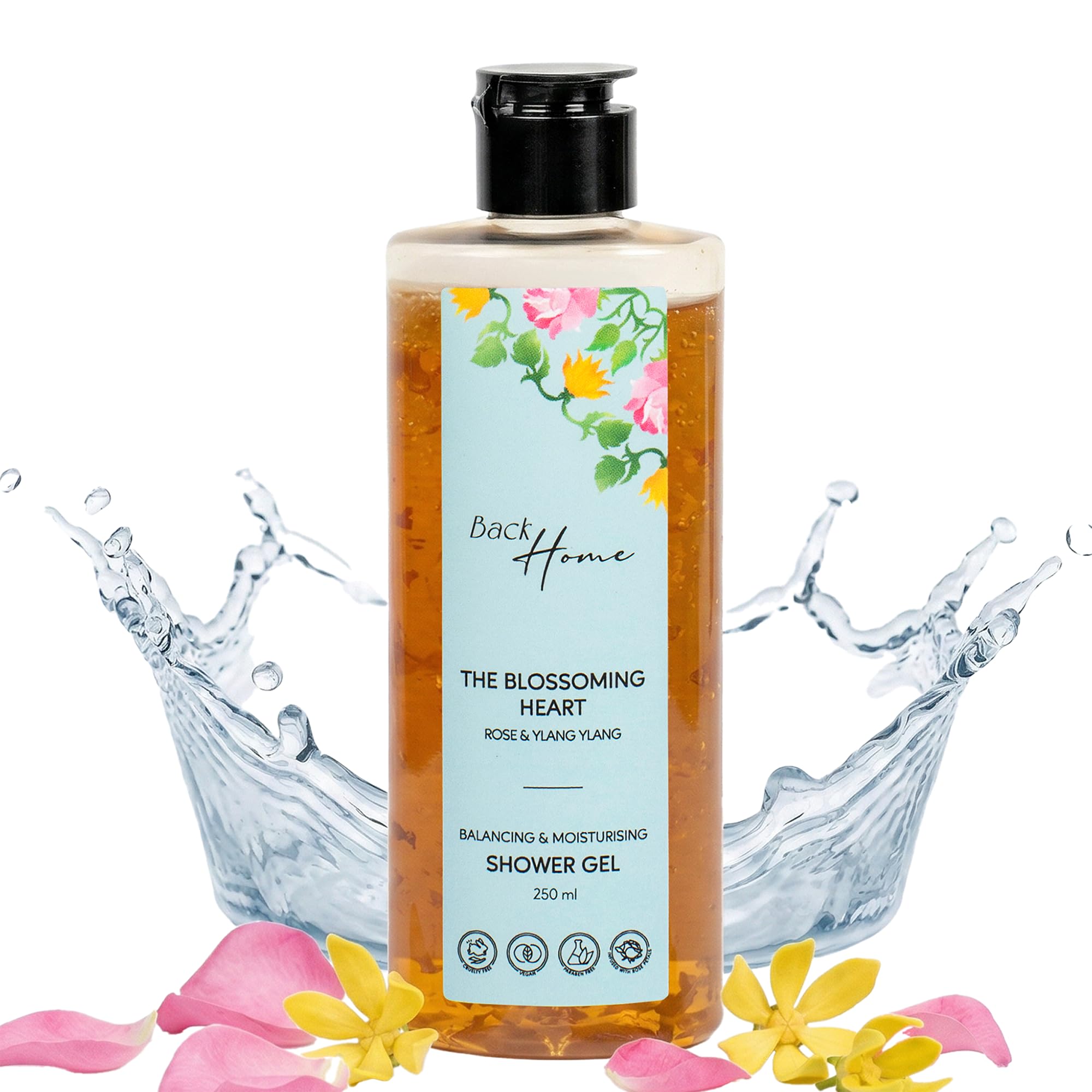 Back Home Rose & Ylang Ylang Shower Gel 250 ml | Botanical Body Wash for Soft, Healthy Skin | Inspired by Traditional Indian Ingredients-image-27