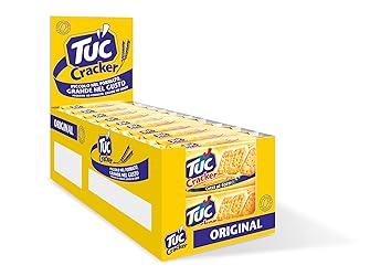 Tuc Cracker Showbox, Cracker Classico cotto al Forno con Grano 100% Italiano, 626g (multipack 20 pack da 31,3g)