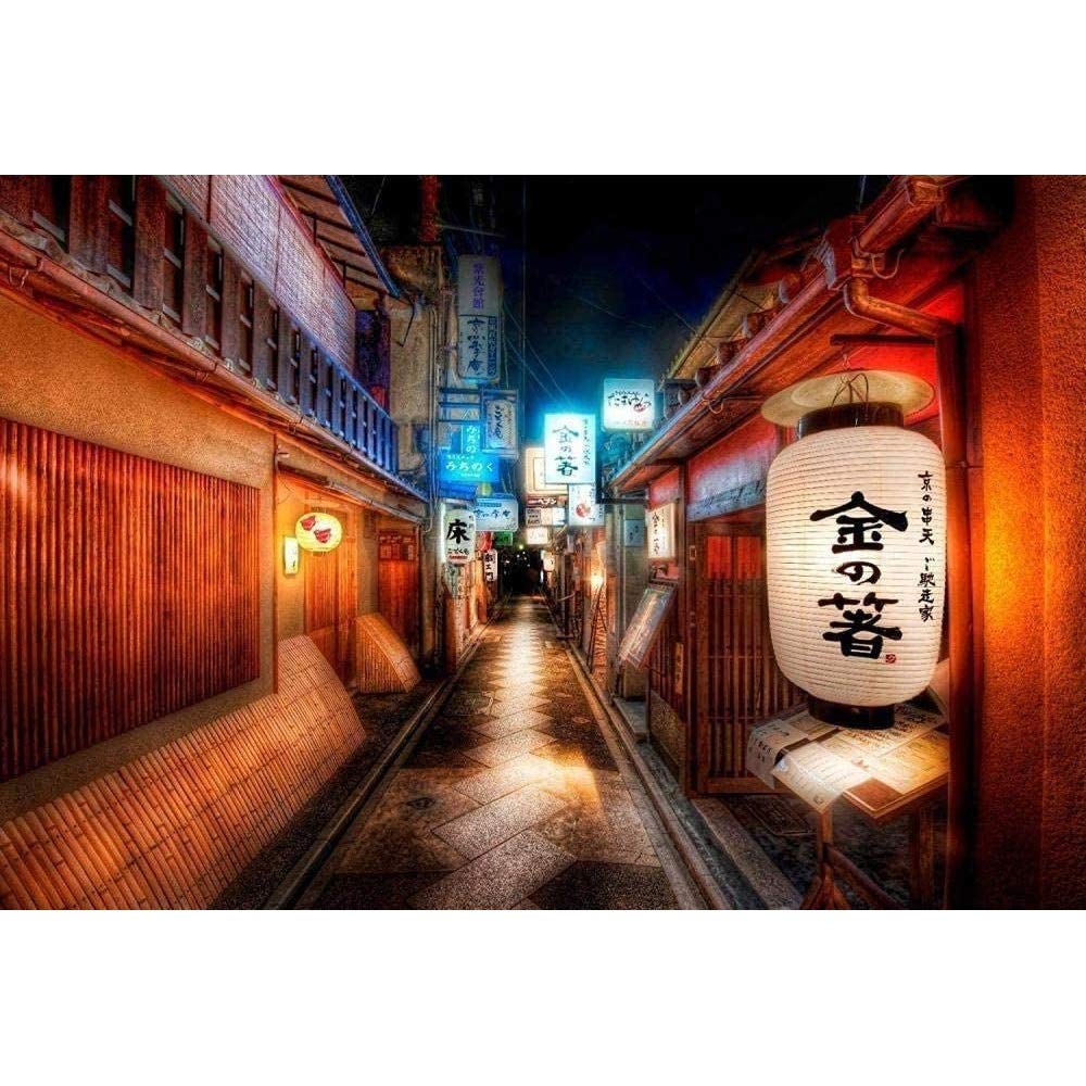 500/1000/1500/5000 piezas rompecabezas de madera para adultos clásico Jigsaw Puzzle 5000 piezas Kyoto callejón calle escena madera rompecabezas festival regalo Navidad rompecabezas 0221