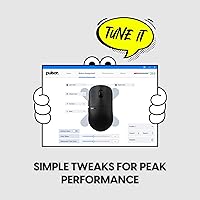 Vista 9 de Pulsar Gaming Gears - Mouse inalámbrico para juegos Crazylight X2H, ultraligero, 1.30 onzas, interruptor óptico, 32000 DPI, 750 IPS, sensor XS-1