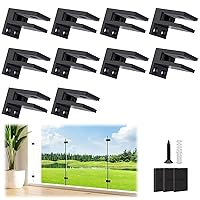 Vista 10 de LukLoy Abrazadera de Barandilla, Soporte de Acero Inoxidable 304 Negro para Barandilla de Balaustrada de Vidrio Valla de Piscina (1, 90 Grados)