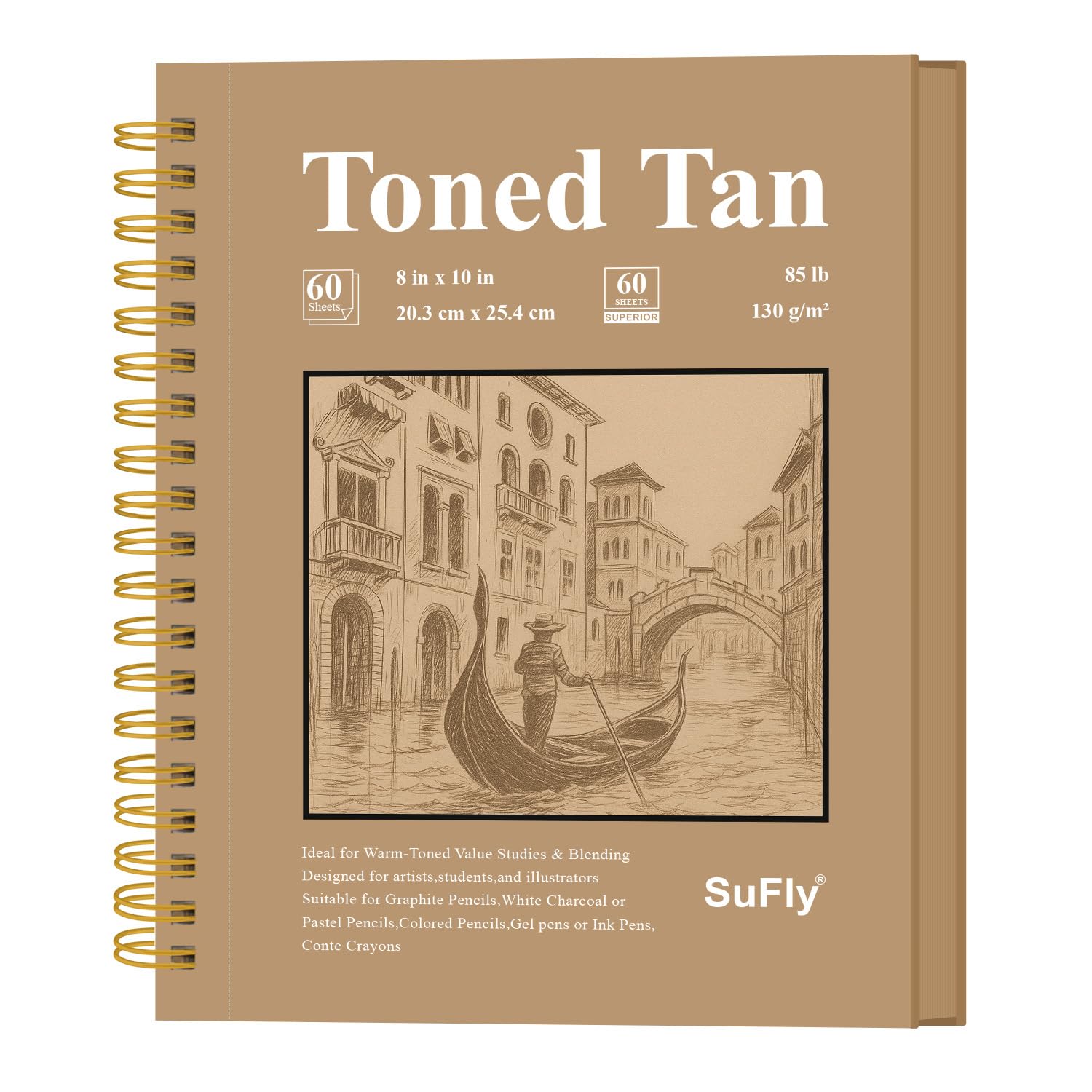 SuFly Sketchbook - 100 Sheets for Artists -8