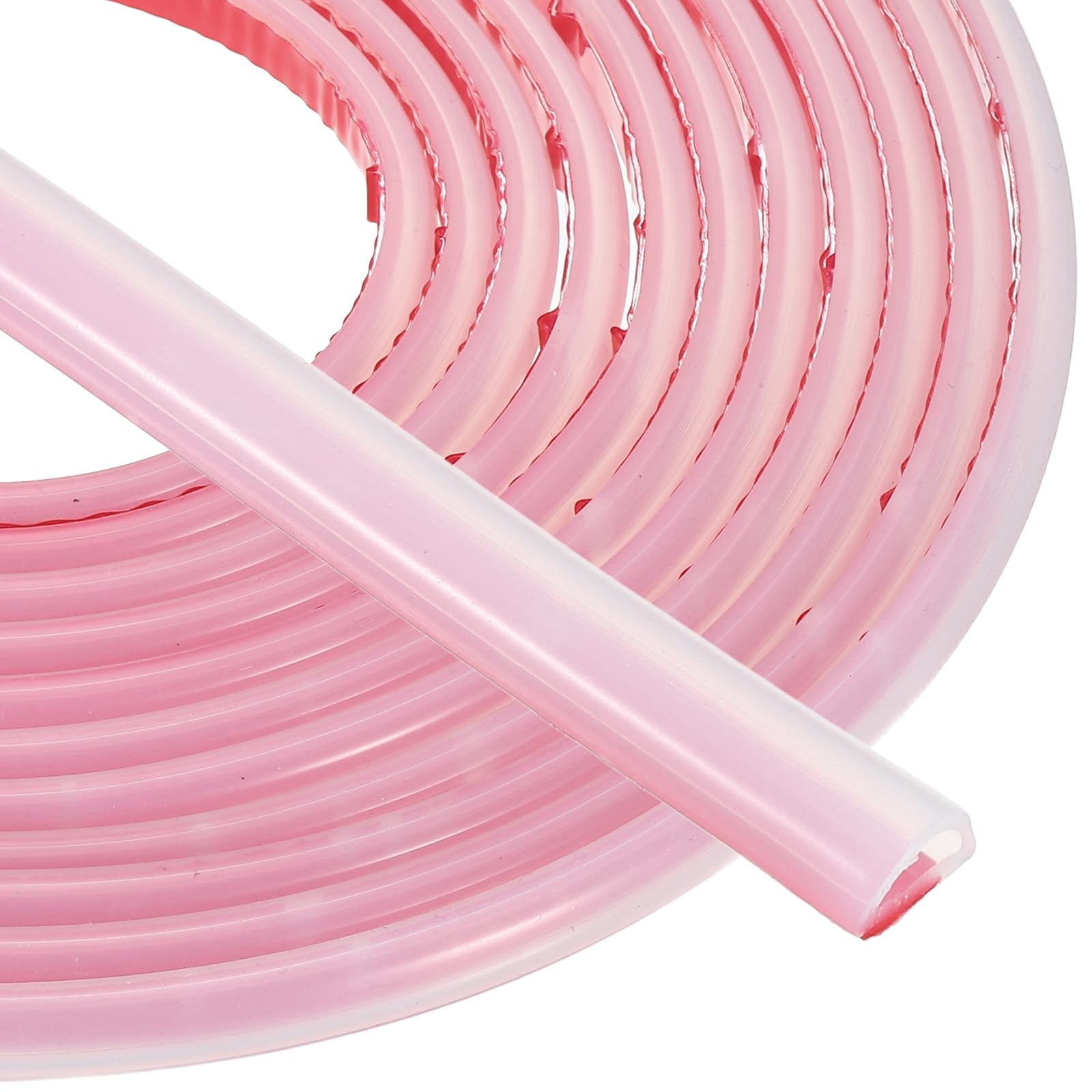 PATIKIL Silicone Weather Stripping 8mm W x 6mm t x 4mm H, 13.1FT/4M Self Adhesive D Shape Weather Stripping Door Seal Strip for Door Frame Window Sealing Large Gap