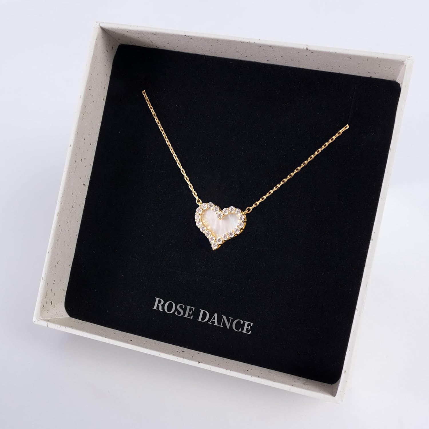 ROSEDANCE Heart Necklace for Women, 14K Gold Plated Dainty Heart Necklace, Tiny Love Symbol Pendant Choker, Minimalist Dainty Jewelry Gift, Valentines Day Anniversary Birthday - Image 5