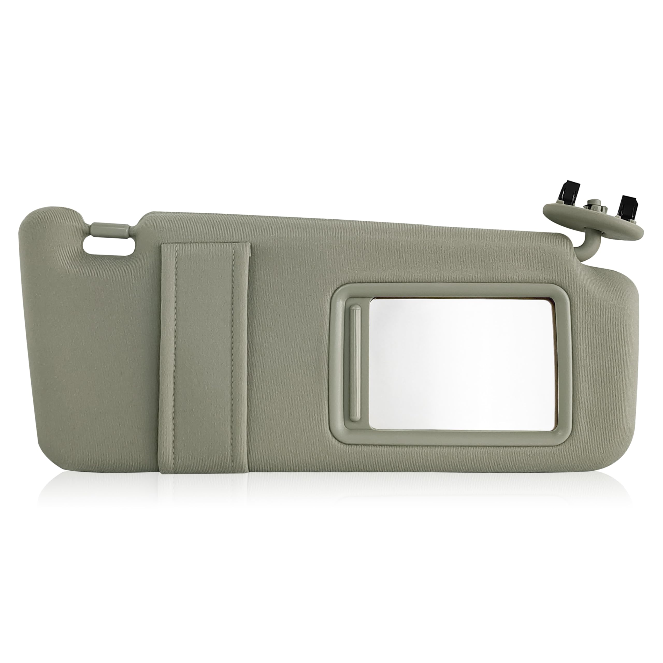 State Warehouse Right Passenger Side Sun Visor Fit for 2007 2008 2009 2010 2011 Toyota Camry and Camry Hybrid Without Sunroof and Light -(Beige)