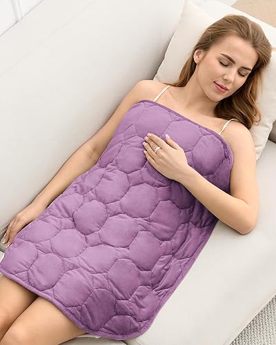 Miniatura 14 de Cottonblue Manta de Regazo con Peso de 7 libras, Manta con Peso de Terciopelo de Cristal de Lujo Acogedora para Adultos, Manta con Peso Pequeña