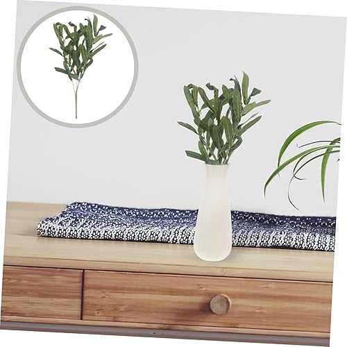 Miniatura 7 de Hojas de ramas de olivo artificiales, tallos de hojas de olivo artificiales para interiores, hogar, boda, arreglos florales, selecciones verdes