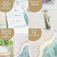 Vista 3 de bloom daily planners Carpeta de moda de 3 anillos (10 x 11.5 pulgadas), anillo de 1 pulgada, Daydream Believer