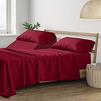 Vista 54 de THREAD SPREAD 100% Sábanas de algodón tamaño Queen - Juego de 4 piezas, 400 hilos, solo sábanas Queen de algodón, suaves, transpirables