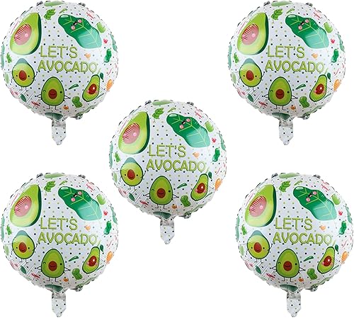 Miniatura 5 de 10 globos de aguacate, globos de papel de aluminio de frutas, globos hawaianos de fiesta Luau para cumpleaños, baby shower, boda, verano, aguacate,