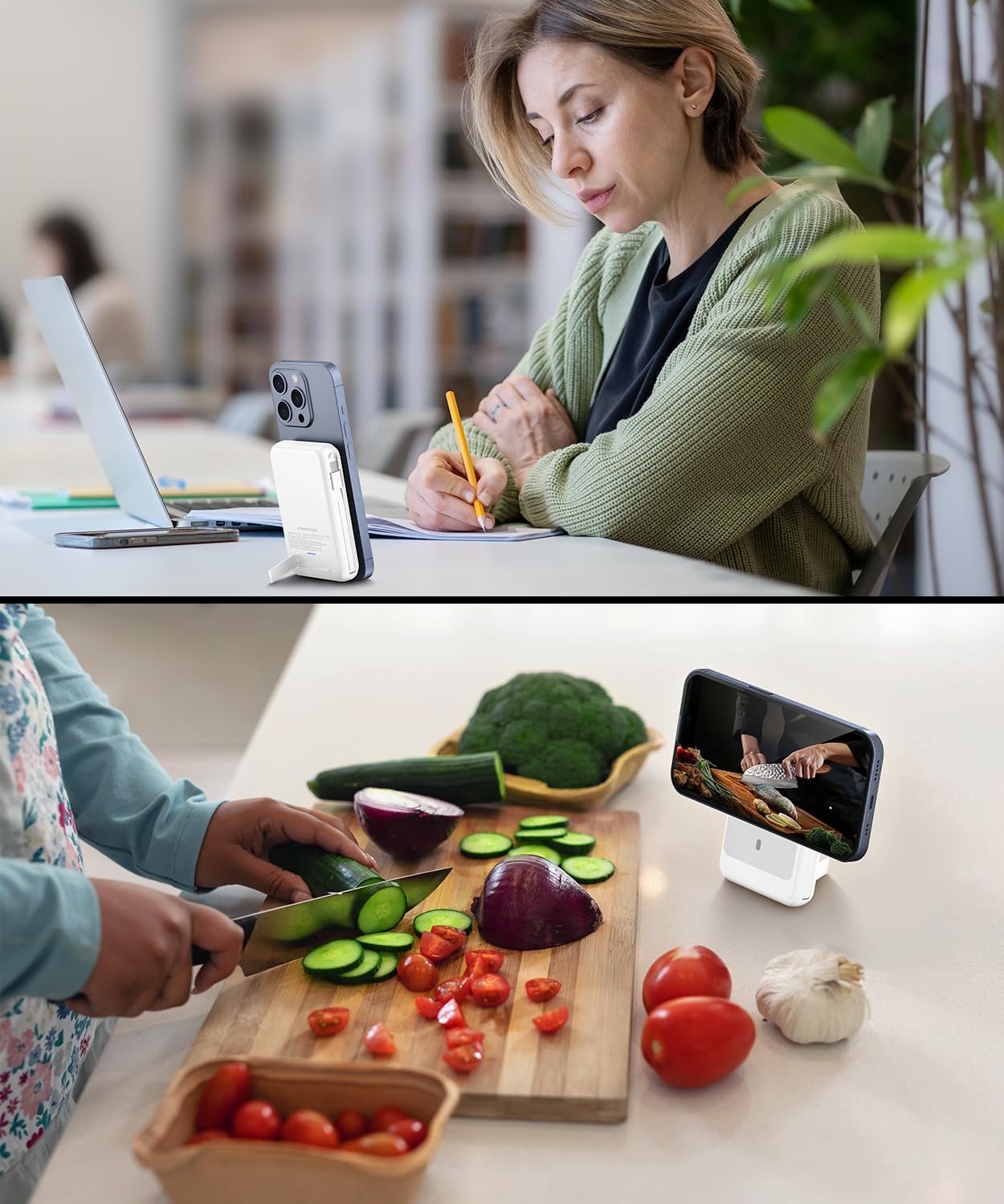 Magnetic Power Bank 12000mAh for Magsafe Portable Charger, 22.5W Fast Charger Wireless Battery Pack with Built in Cables, for iPhone 16/16 Plus/16 Pro/16 Pro Max iPhone 15/14/13/12 Series - Image 8