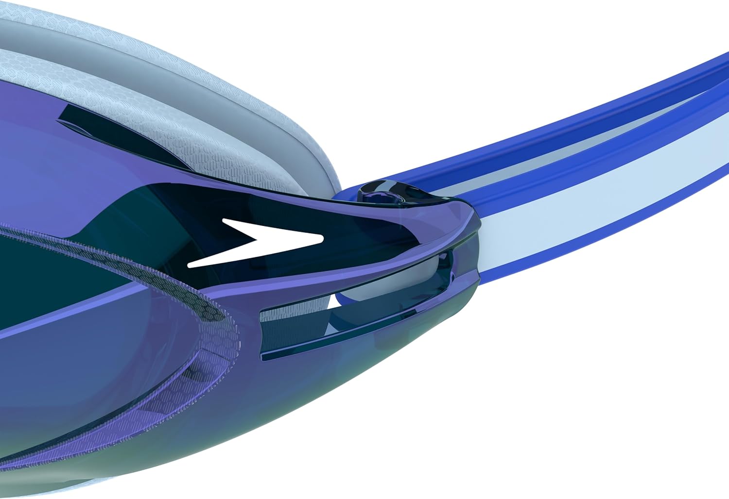 Speedo Unisex Adult Vanquisher 3.0 Mirrored Swimming Goggles (One Size) (Blue)