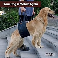Vista 4 de Arnés de elevación para perros, arnés para perros grandes, soporte para patas traseras, ayuda a la movilidad de tu perro anciano o discapacitado