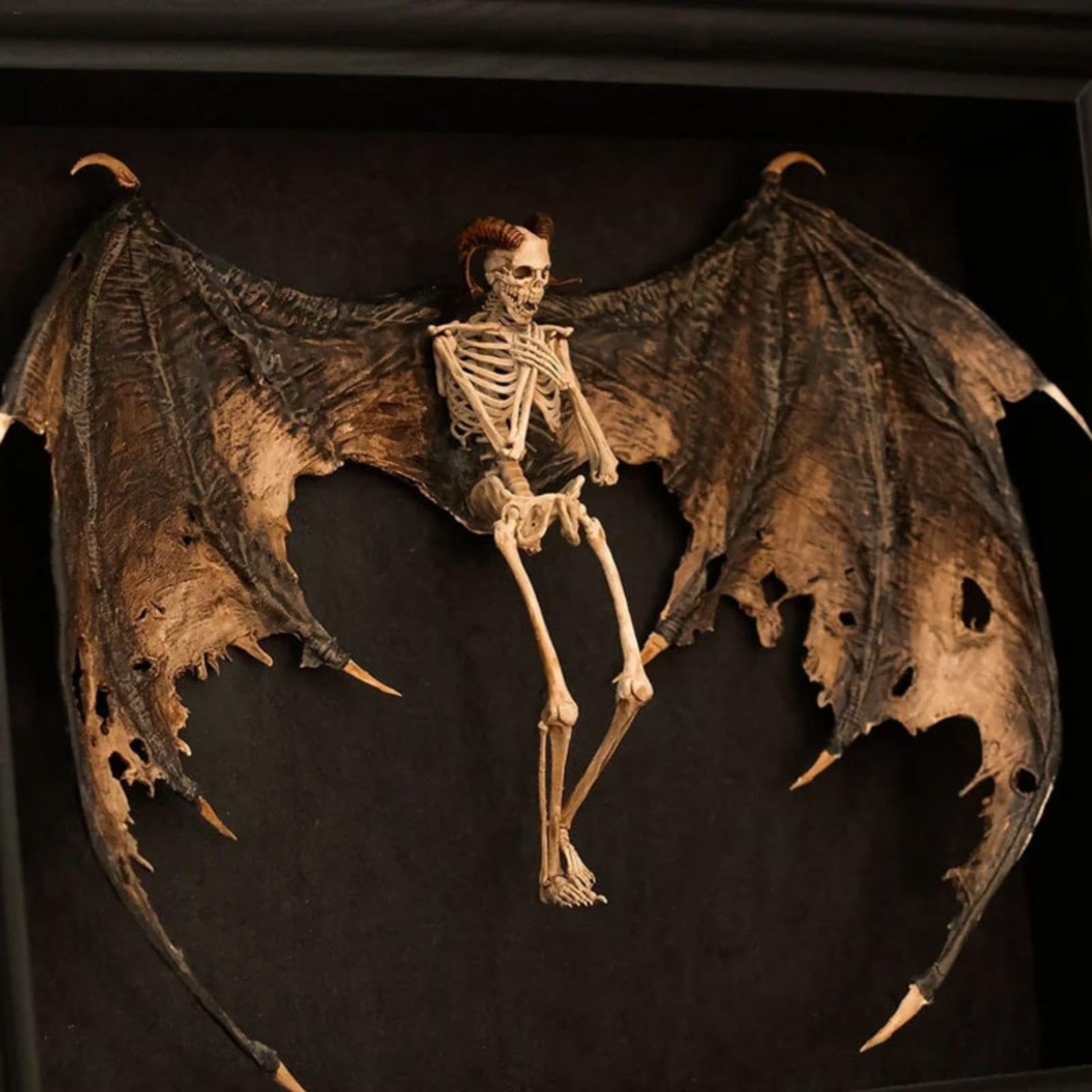 Decorazione a scheletro di Halloween, cornice per foto spettrale per