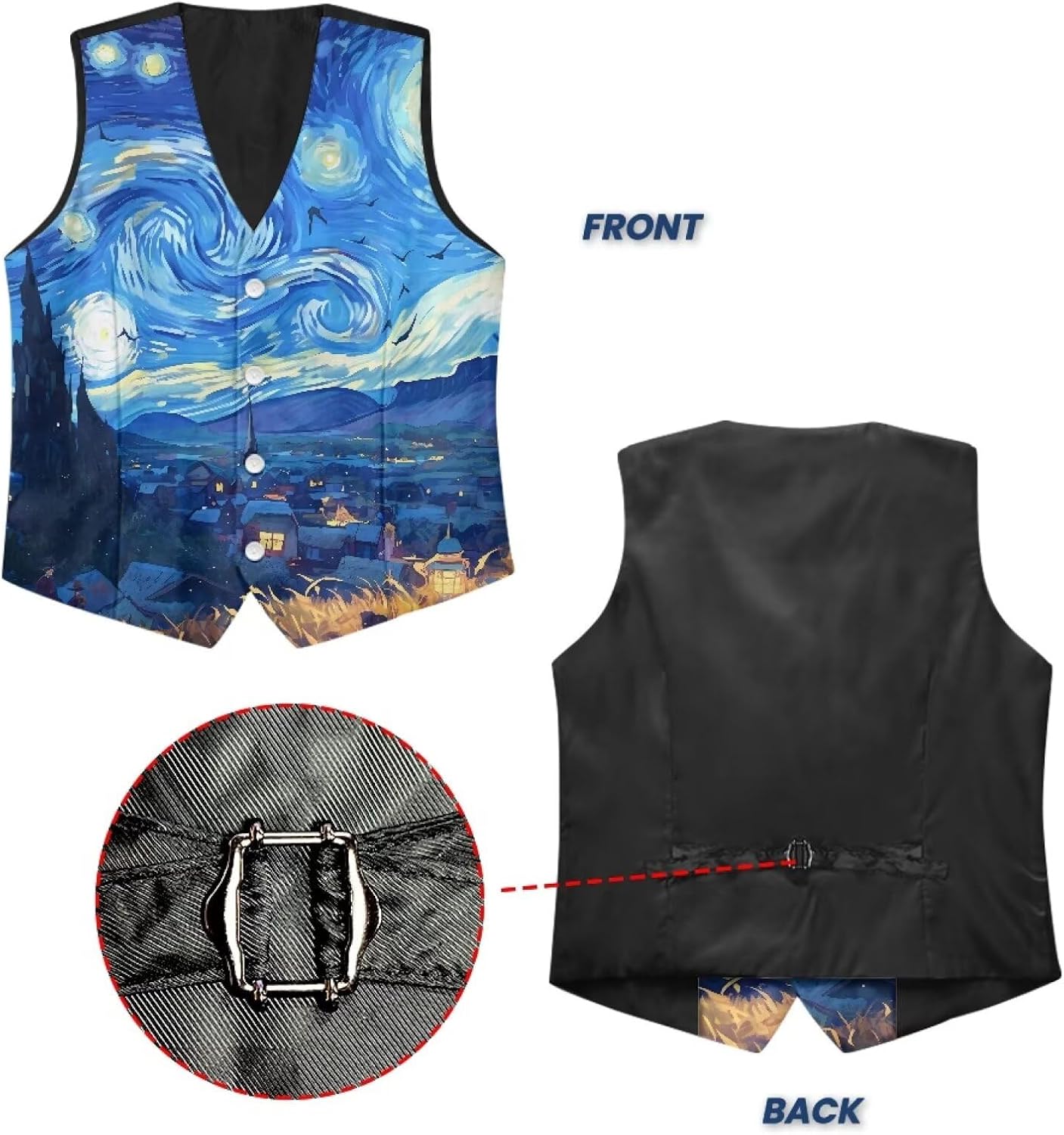 Biyejit Men's Formal Suit Vest Fit for Business Casual Wedding Dress Button Down V-Neck Waistcoat Tuxedo Vest S-4XL