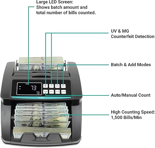Miniatura 2 de Kolibri contador de dinero con detección UV