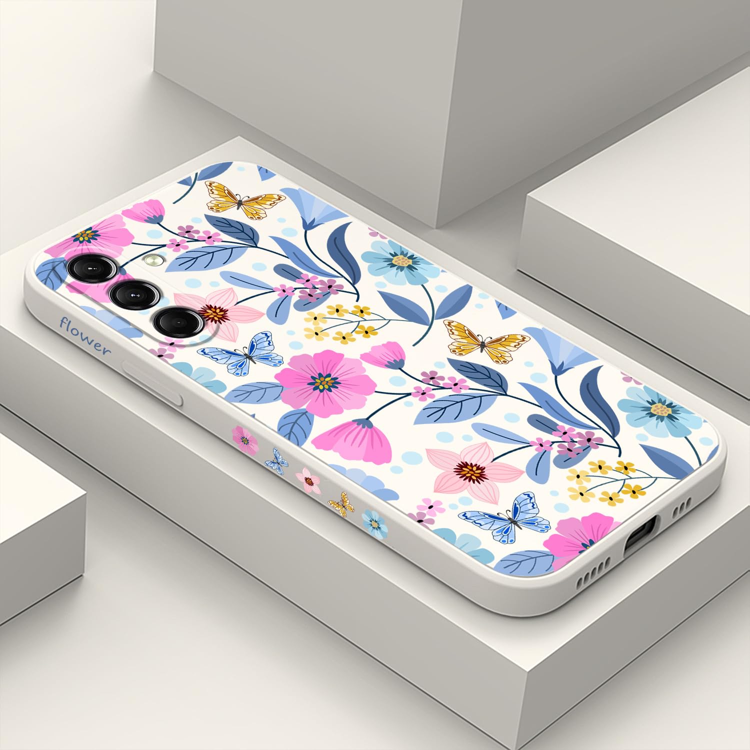 Coque Samsung S24 Plus en silicone fleuri résout le problème des chocs - 8
