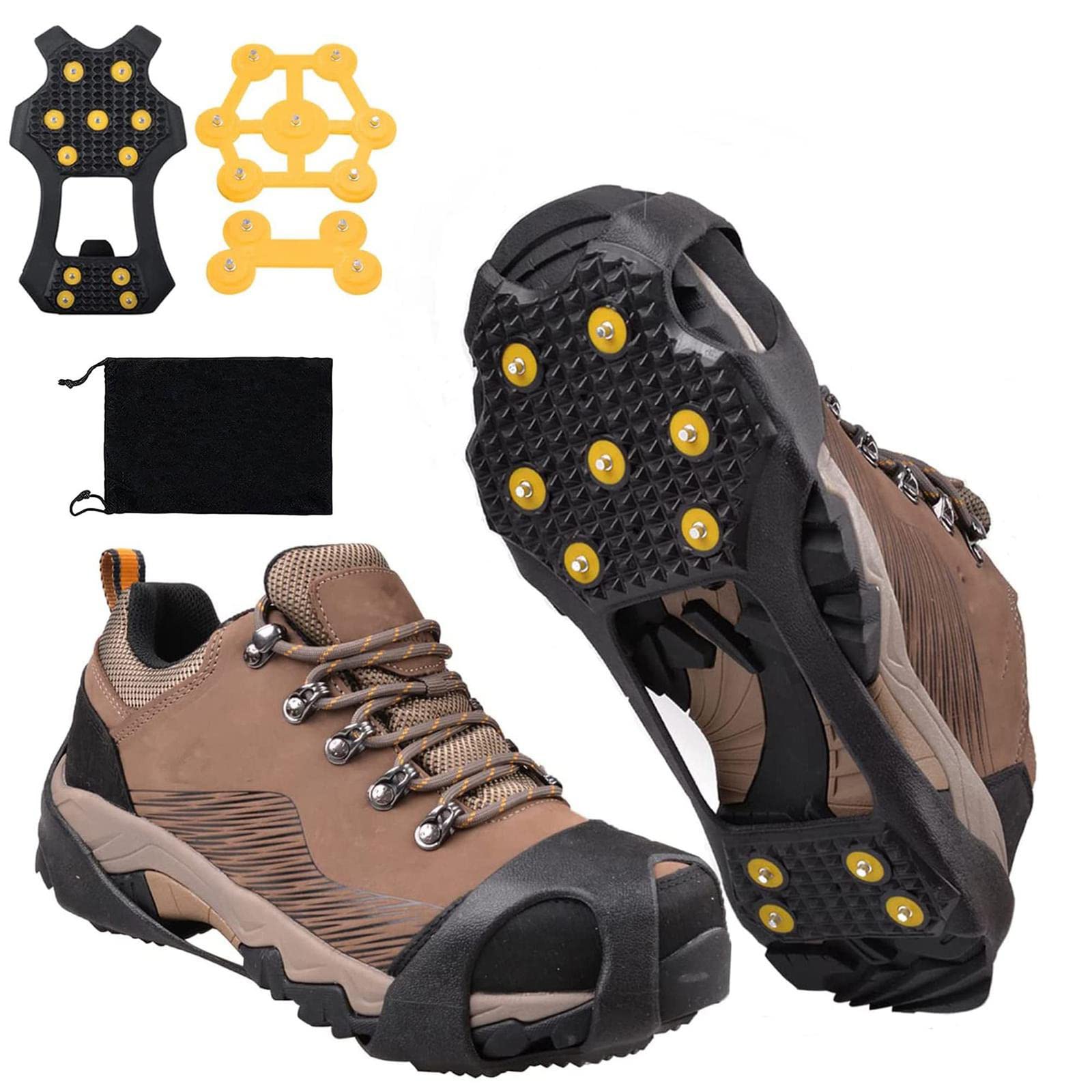 Amazon | アイゼン 滑り止め登山軽量11本爪スノーシュー軽アイゼン磯靴