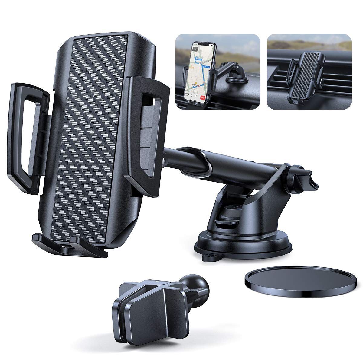 AINOPE Phone Holder for Car, [3 in 1] Car Phone Holder Mount Car