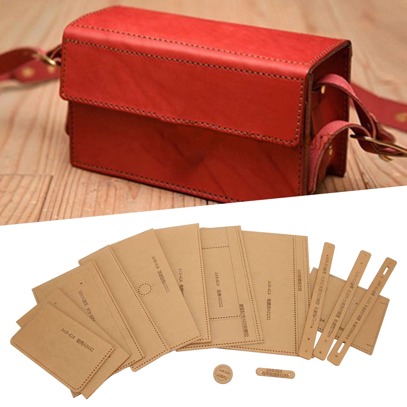 Handtas Sjablonen, Clear Acryl Praktische Lederen Draagbare Tas Patroon Stencils voor DIY Leer Ambachten