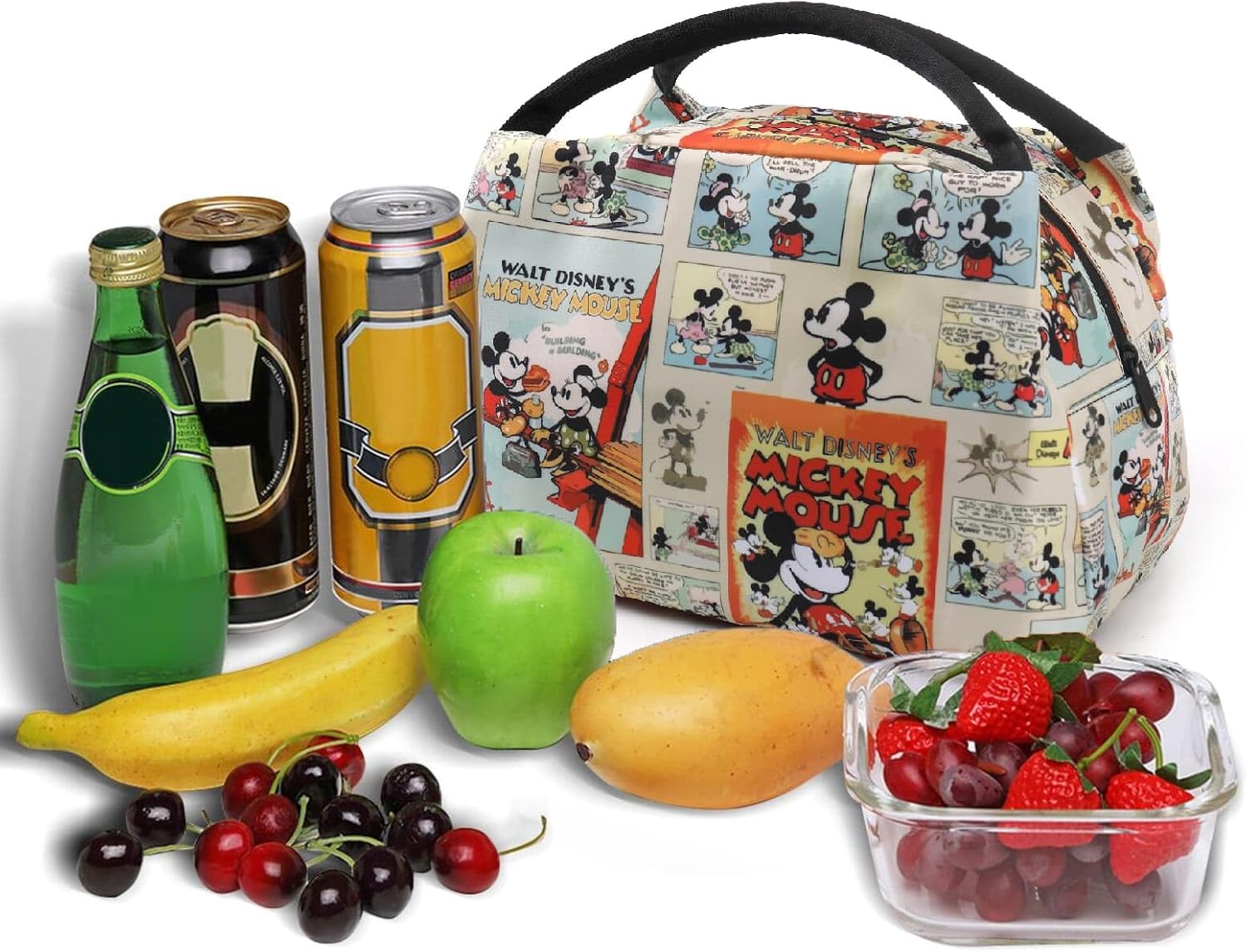 Anime Lunch Bag for Women, Insulated Cooler Cute Lunch Box, Lunch Tote Bag for Work,Picnic