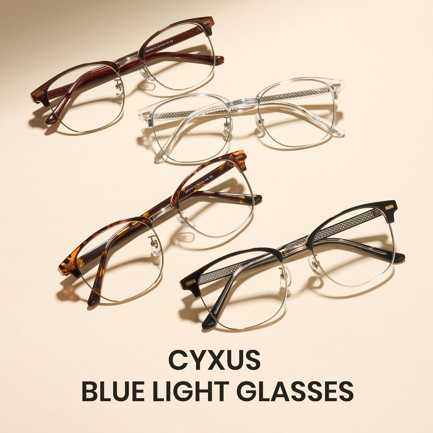 Cyxus Blue Light Blocking Glasses for Women Men Computer Glasses Relieve Eye Fatigue for Computer Screens 8195 - Image 3