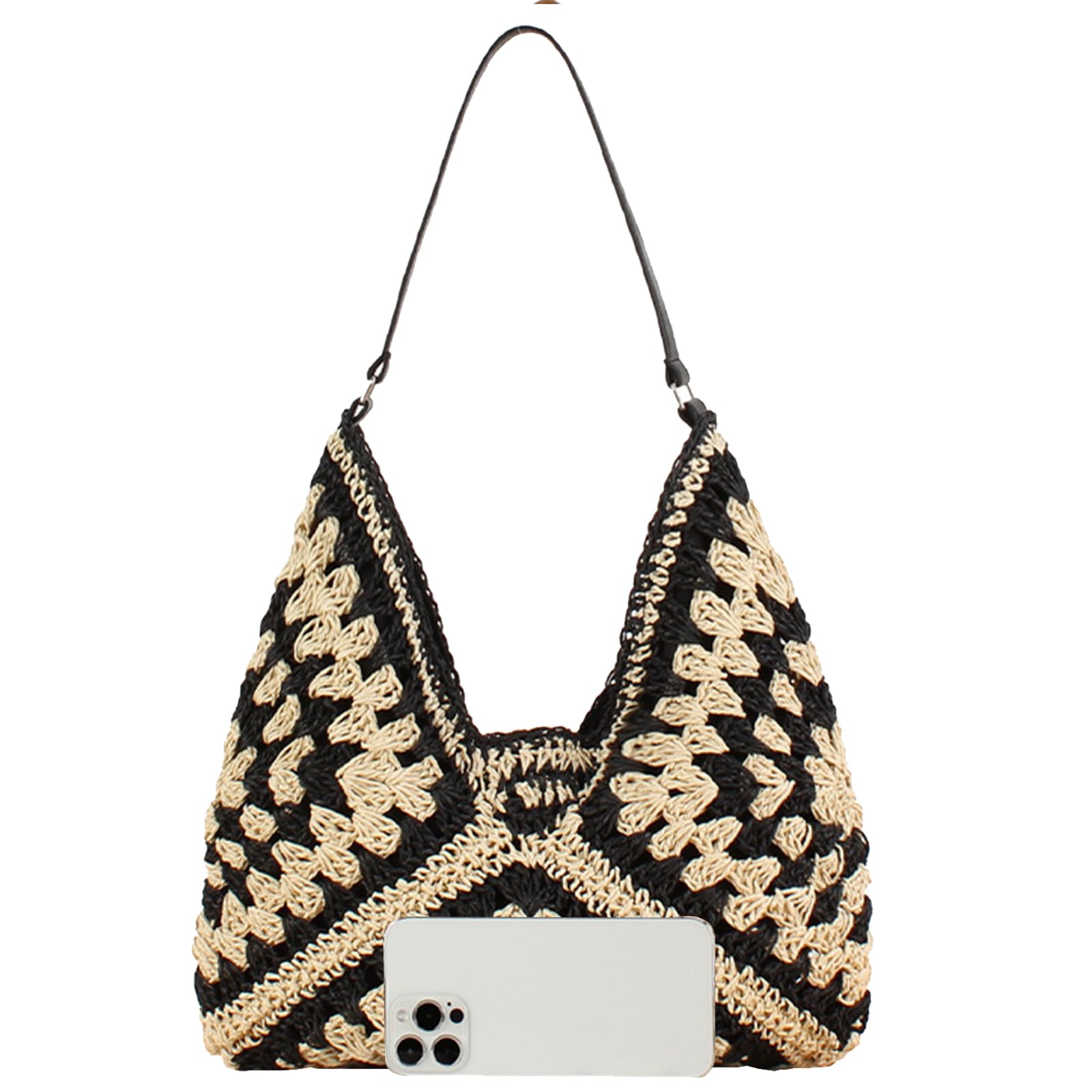 Suede Hobo Purse for Women Trendy Slouchy Shoulder Bag 2Pcs Set