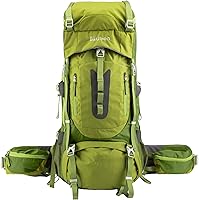 Vista 1 de Ubon Mochila de senderismo con marco interno de 50/60 L, mochila de camping para hombres y mujeres con cubierta de lluvia