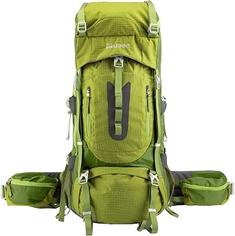 Ubon 60L Internal Frame Hiking Backpack Waterproof Camping Backpack with Rain Cover