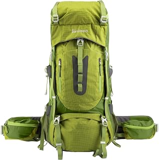 Ubon 60L Internal Frame Hiking Backpack, Rain Cover Included