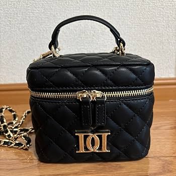 Darich ダーリッチ バニティーバッグ 黒 ゴールド Amazon.co.jp: Darich ダーリッチ キルティングスクエアミニ