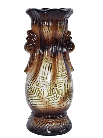 Fourwalls Decorative Ceramic Flower Pot for Home Decor (40 cm Tall, Multicolor)