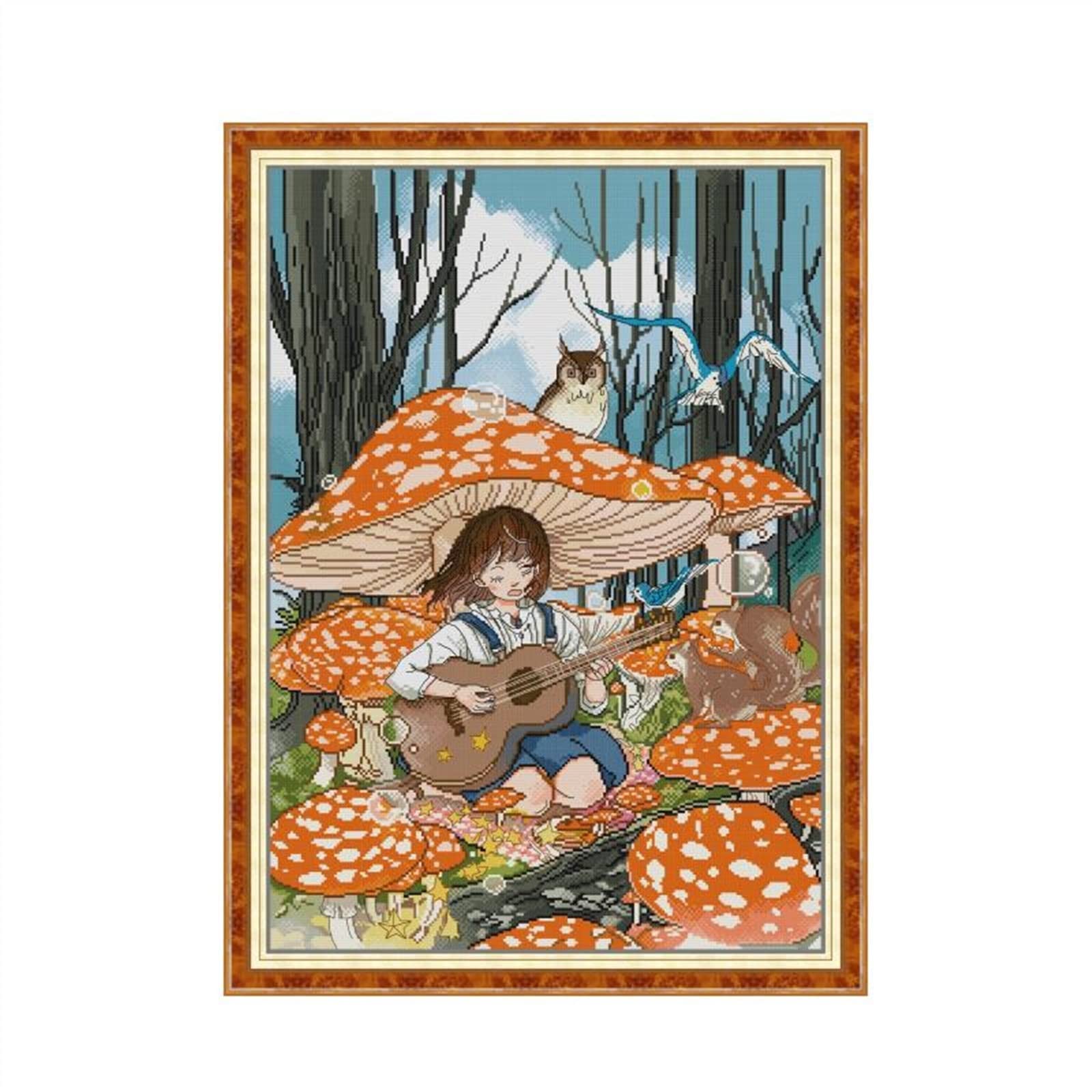 Point de Croix 14ct unprint kit complet pour apprendre la broderie d'art sur toile à compter