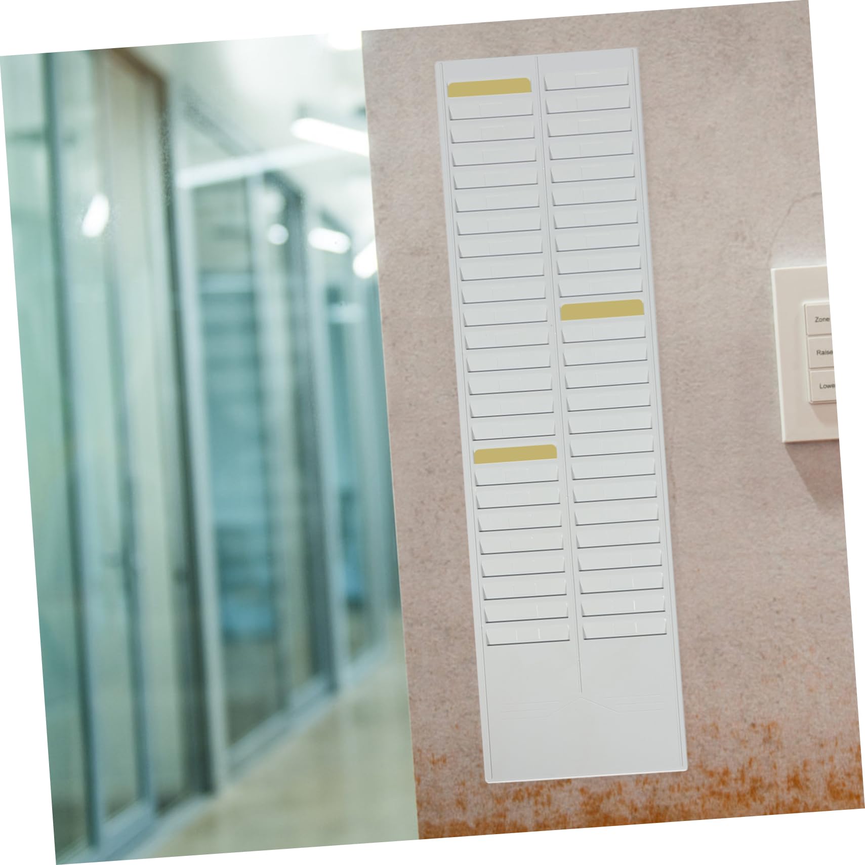 NUOBESTY Wandmontierter Kartenhalter Für Id Ic-karten Fach Vielseitig Einsetzbar Im Büro Und Schule Robustem Praktischer Organizer Für Anwesenheitskarten Und Mitgliedskarten