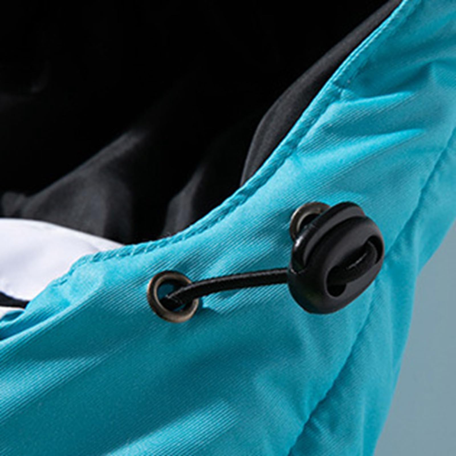 Generisch Traje de esquí unisex para hombre y mujer, con capucha, 2 piezas, traje térmico de lujo, impermeable, cortavientos, chaqueta de esquí y pantalones de nieve, conjunto de abrigo de nieve