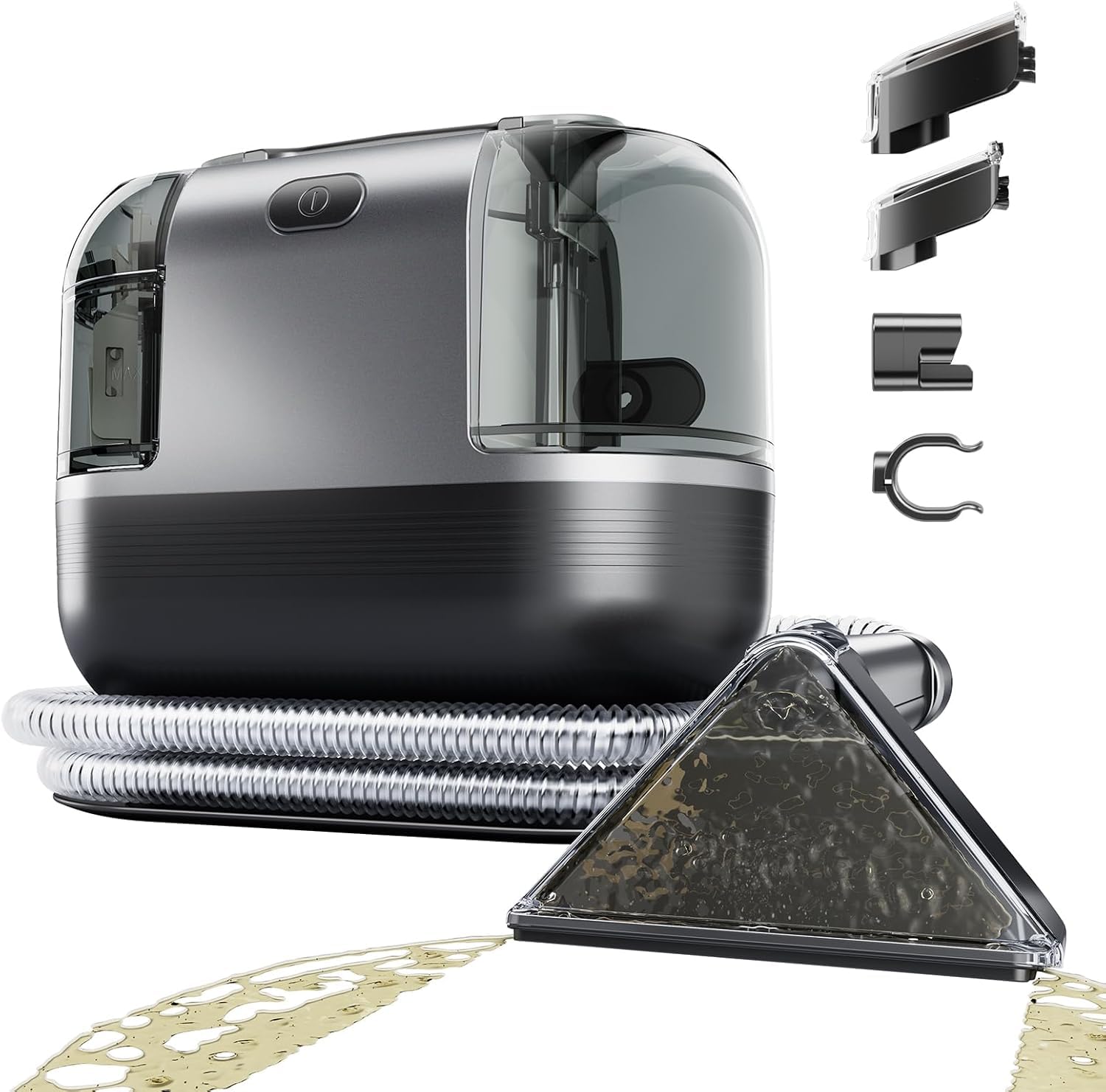 Limpiador de tapicería de 22 kpa, 600 W, para tapicería y coche, para tapicería y tapicería, dispositivo de limpieza, limpiador de tapicería, dispositivo de limpieza de alfombras